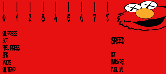 10" Elmo Theme Powertune Digital Dash Layout